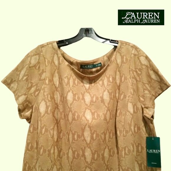 Lauren Ralph Lauren NEW Old Money Python Snake Sheath Dress - Picture 2 of 10